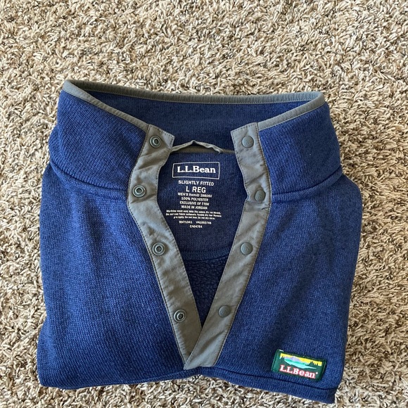 L.L Bean Sweater Fleece Pullover - Picture 2 of 6